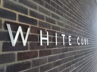 White Cube Metal Letters - Flat cut