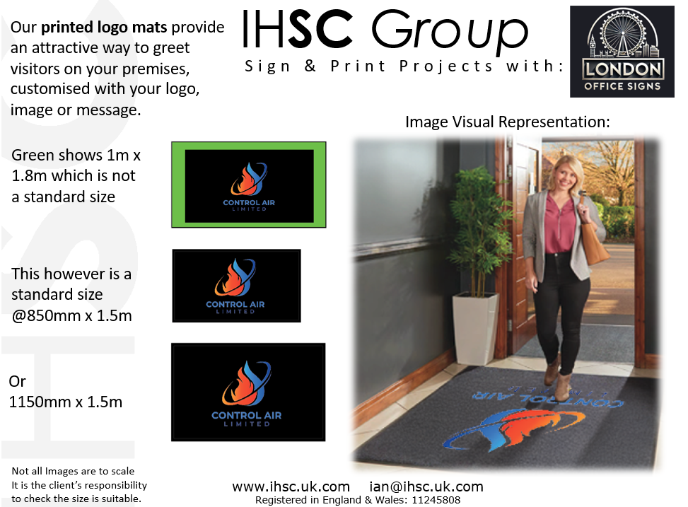 Printed Logo Mats by London Office Signs